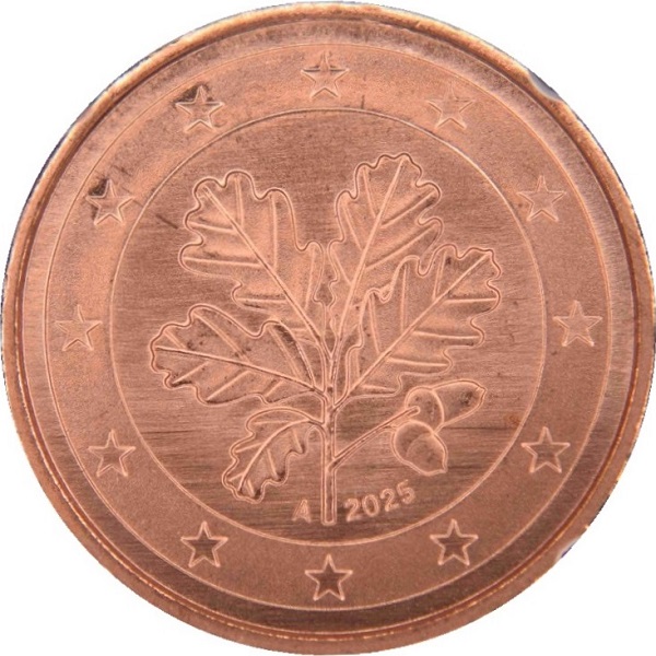 Germany 2 Euro cent (2025) "A" KM#
