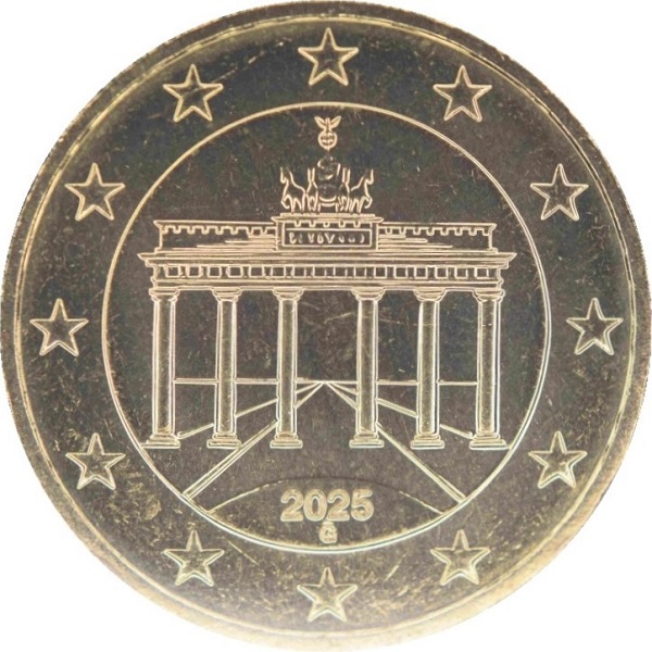 Germany 50 Euro cent (2025) "G" KM#