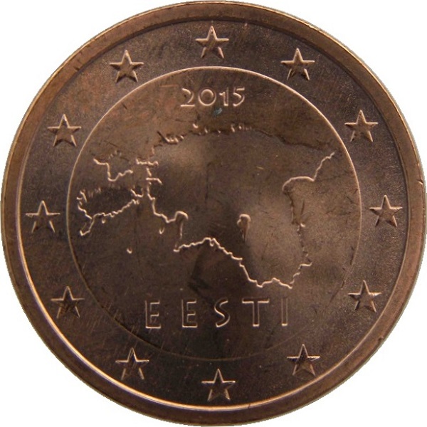 Эстония 2 Евро цент (2015) KM#