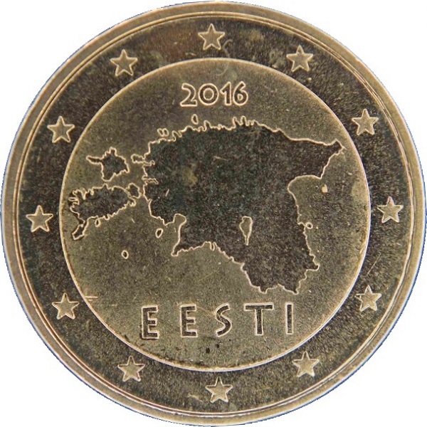 Эстония 10 Евро цент (2016) KM#