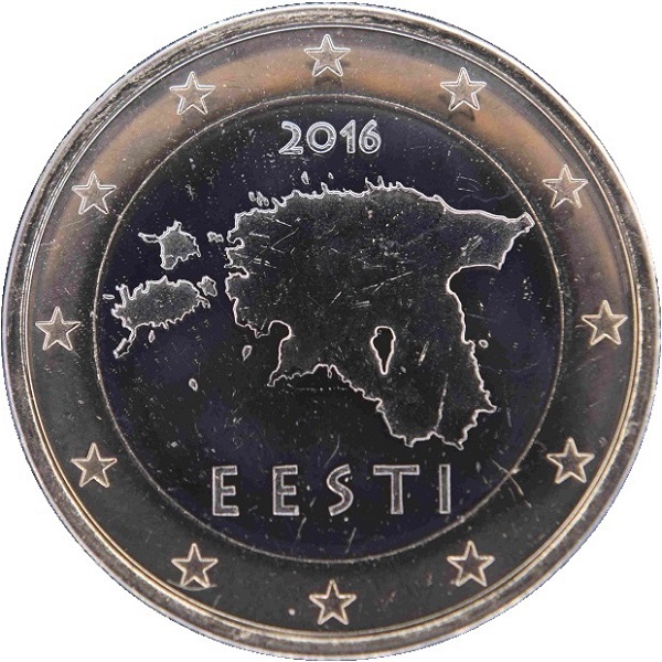 Эстония 1 Евро (2016) KM#