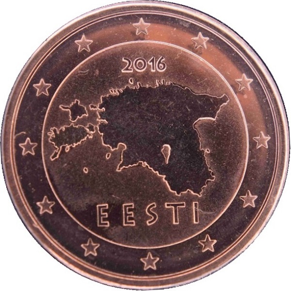 Эстония 2 Евро цент (2016) KM#
