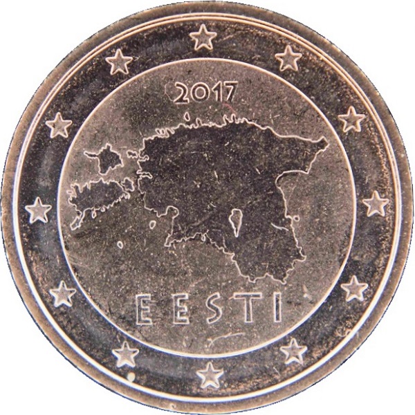 Эстония 2 Евро цент (2017) KM#