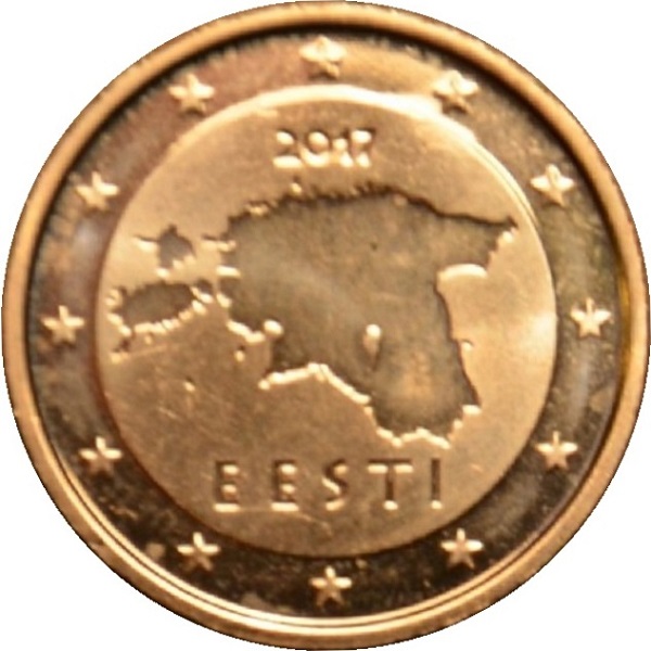 Эстония 5 Евро цент (2017) KM#