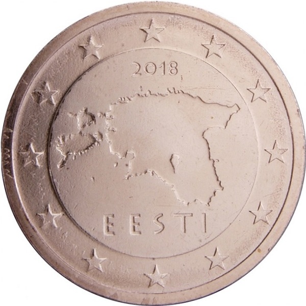 Эстония 2 Евро цент (2018) KM#