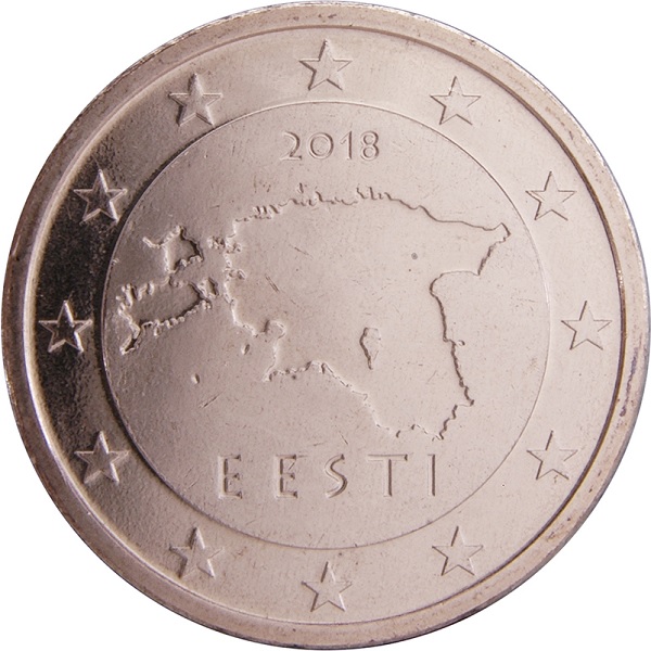 Эстония 5 Евро цент (2018) KM#