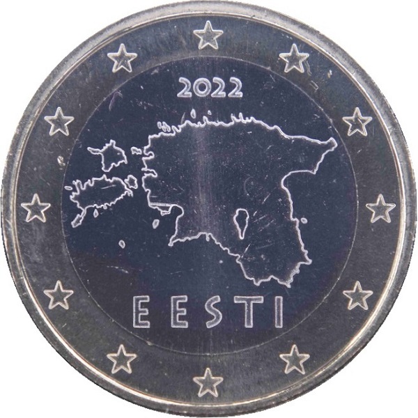 Эстония 1 Евро (2022) KM#