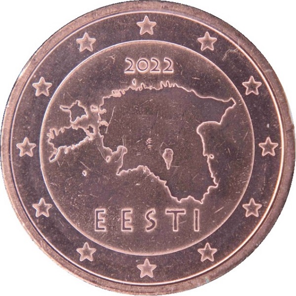 Эстония 2 Евро цент (2022) KM#