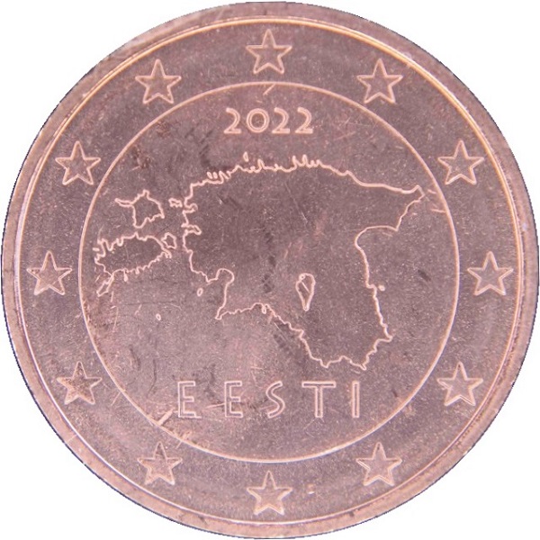 Эстония 5 Евро цент (2022) KM#