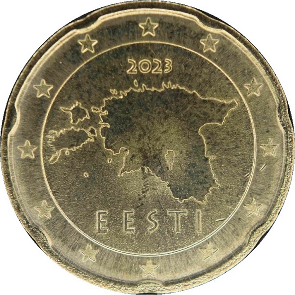 Эстония 20 Евроцент (2023) KM#