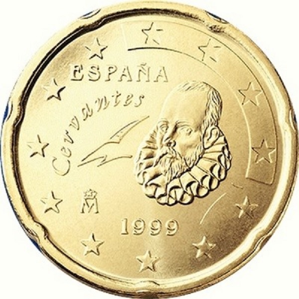 Spain 20 Euro cent (1999) KM#