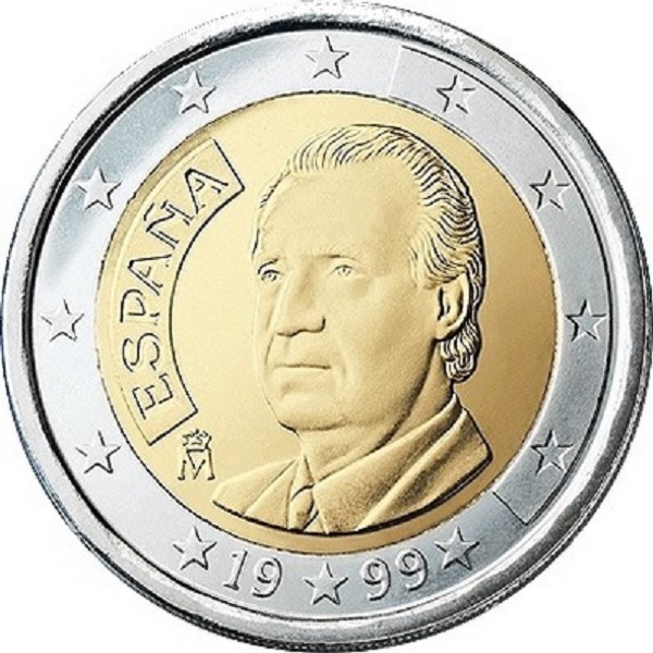 Испания 2 Евро (1999) KM#