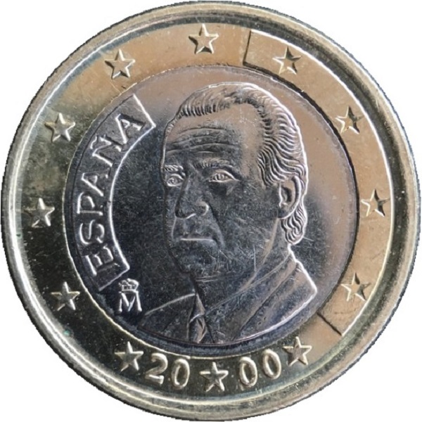 Spain 1 Euro (2000) KM#