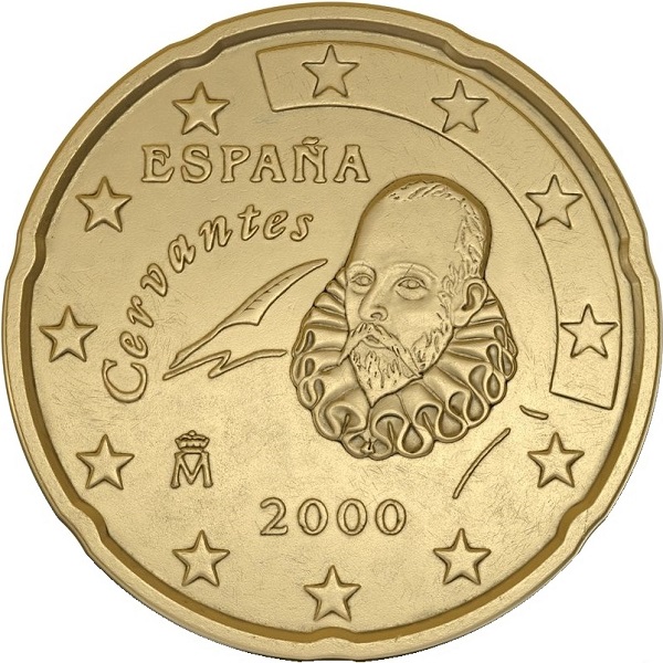 Spain 20 Euro cent (2000) KM#