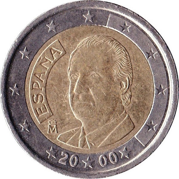 Spain 2 Euro (2000) KM#