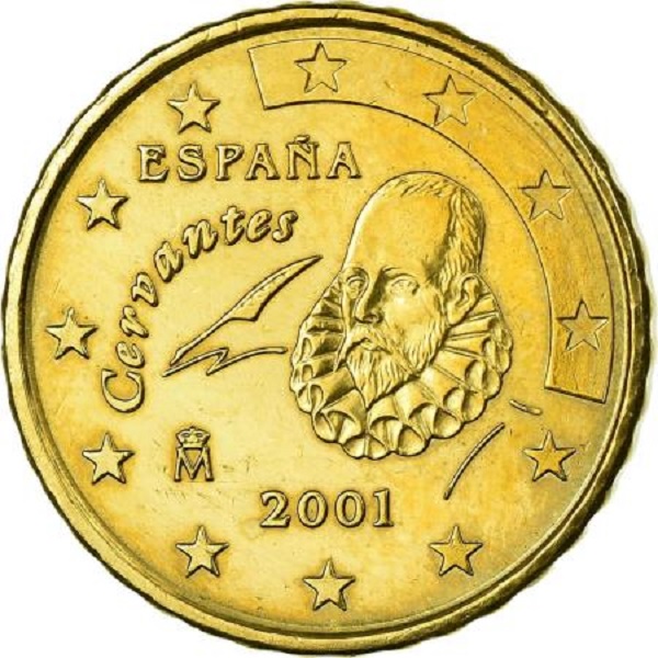 Spain 10 Euro cent (2001) KM#