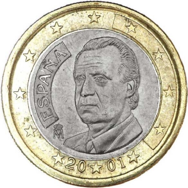 Spain 1 Euro (2001) KM#