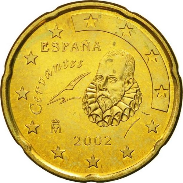 Испания 20 Евро цент (2002) KM#
