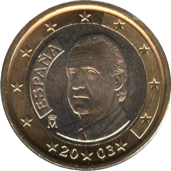 Испания 1 Евро (2003) KM#