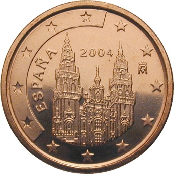 Испания 1 Евро цент (2004) KM#