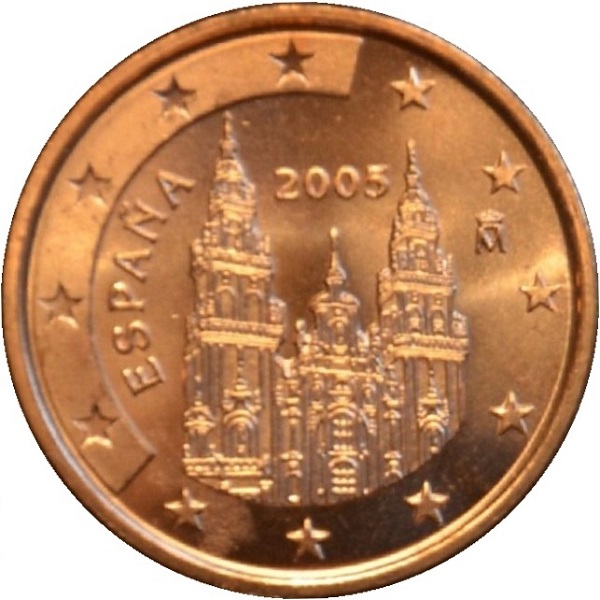 Испания 1 Евро цент (2005) KM#