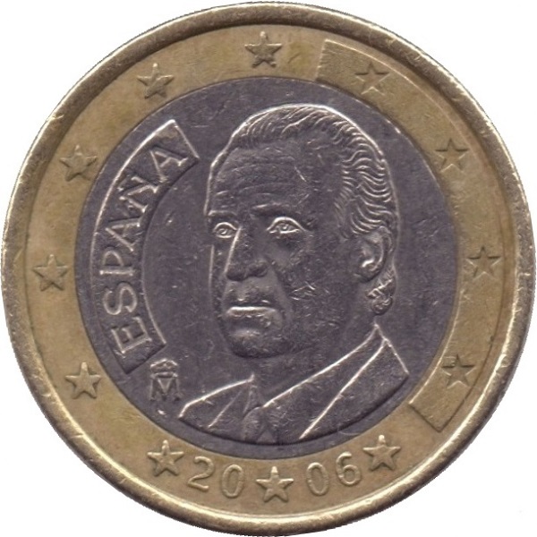 Испания 1 Евро (2006) KM#