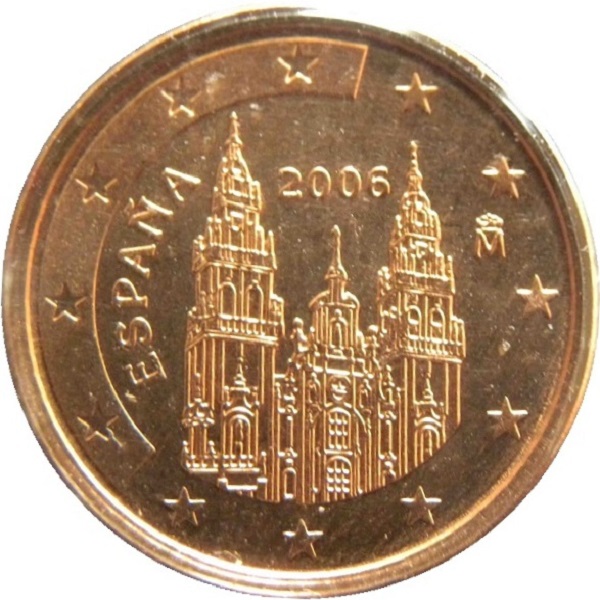 Испания 1 Евро цент (2006) KM#