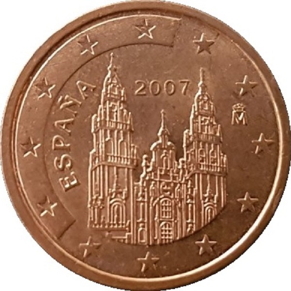Испания 2 Евро цент (2007) KM#
