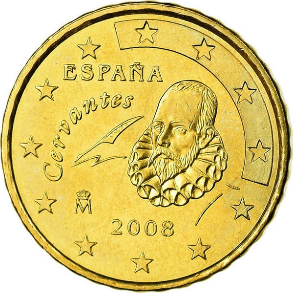 Spain 10 Euro cent (2008) KM#
