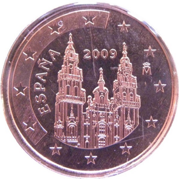 Испания 5 Евро цент (2009) KM#
