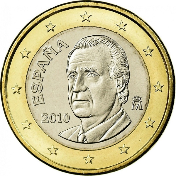 Испания 1 Евро (2010) KM#