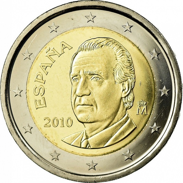 Испания 2 Евро (2010) KM#