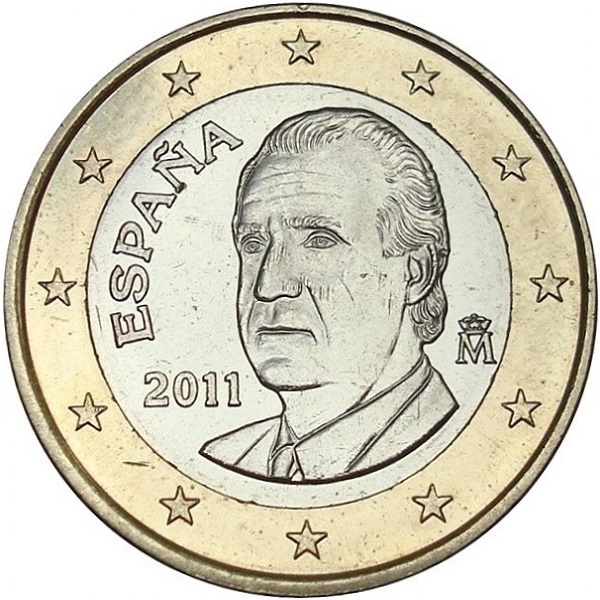 Испания 1 Евро (2011) KM#