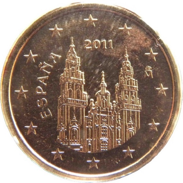 Испания 1 Евро цент (2011) KM#