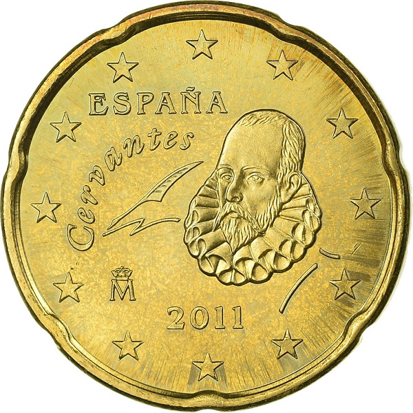 Испания 20 Евро цент (2011) KM#