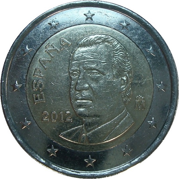 Испания 2 Евро (2012) KM#