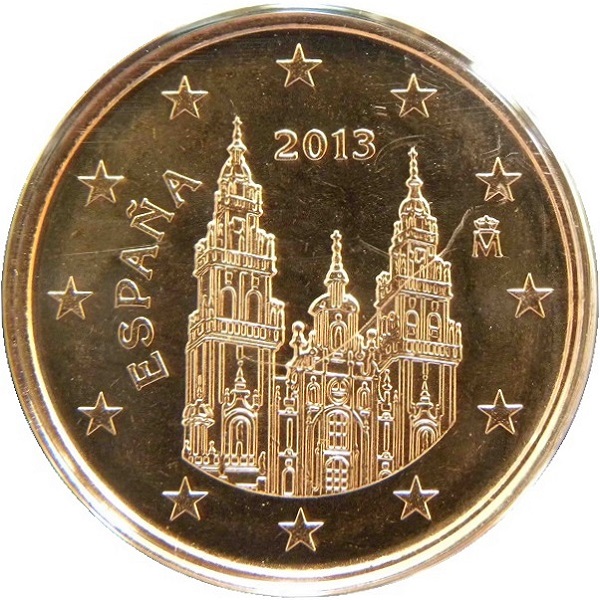 Испания 1 Евро цент (2013) KM#
