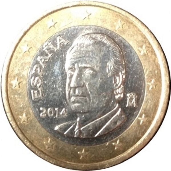 Испания 1 Евро (2014) KM#