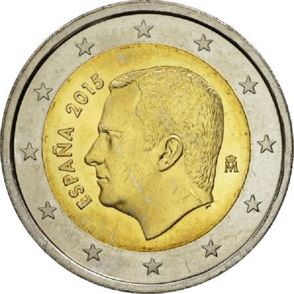 Испания 2 Евро (2015) KM#