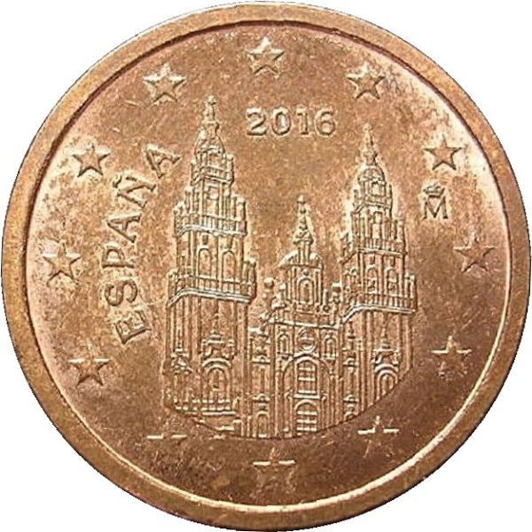 Испания 2 Евро цент (2016) KM#