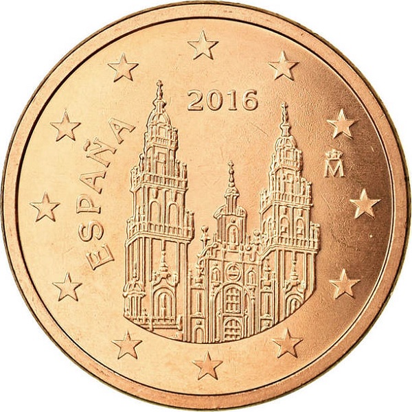 Испания 5 Евро цент (2016) KM#