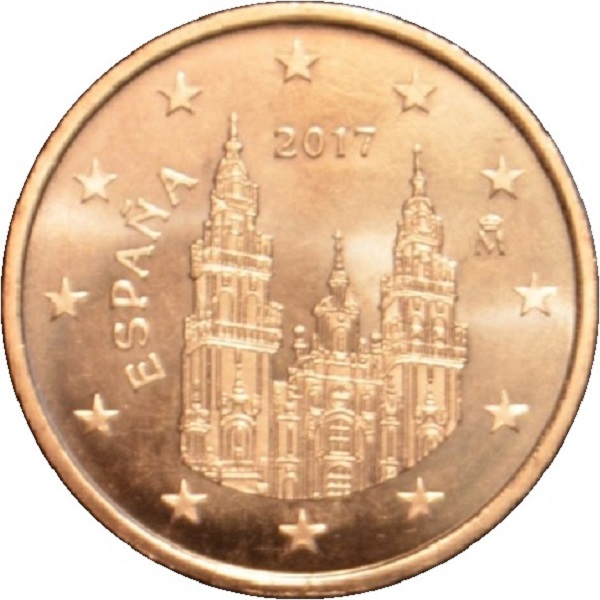 Испания 2 Евро цент (2017) KM#