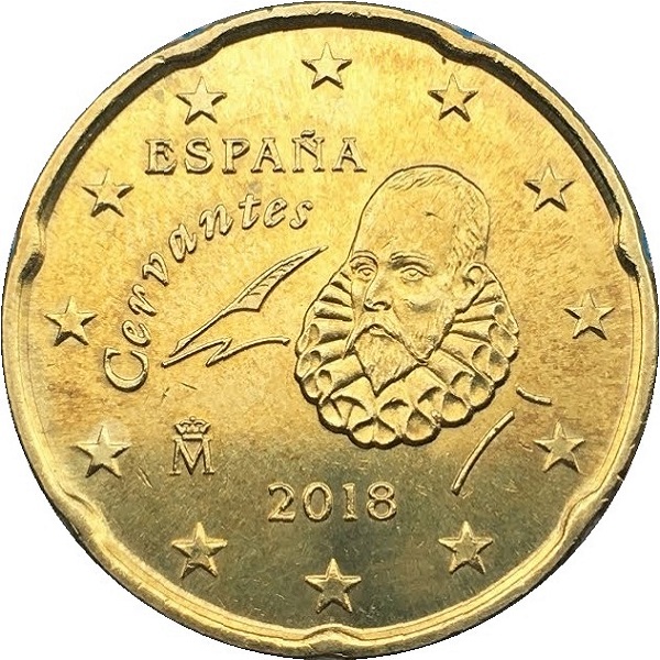 Испания 20 Евро цент (2018) KM#