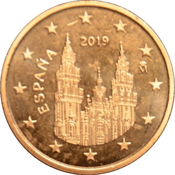 Испания 1 Евро цент (2019) KM#