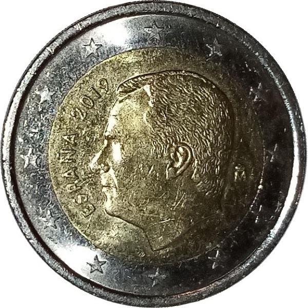 Испания 2 Евро (2019) KM#