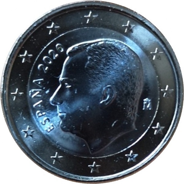 Испания 1 Евро (2020) KM#