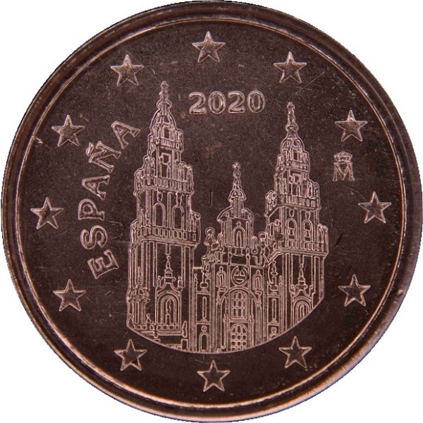 Испания 2 Евро цент (2020) KM#