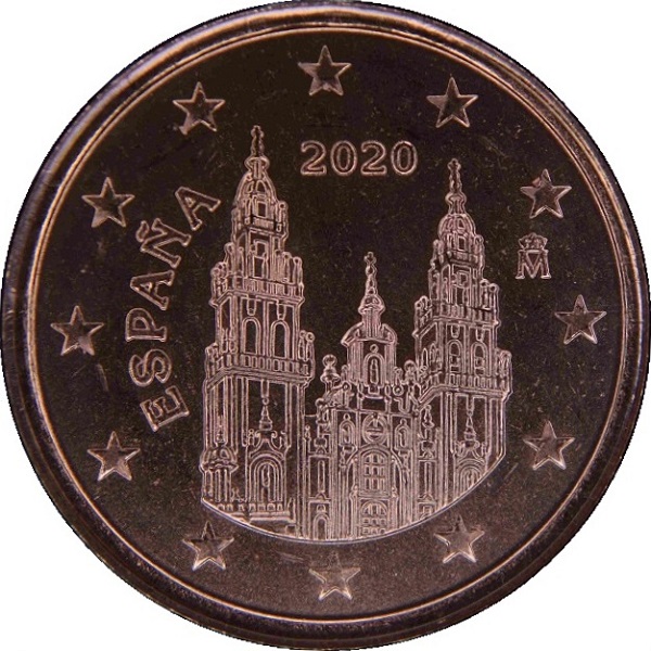 Испания 5 Евро цент (2020) KM#