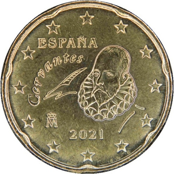 Испания 20 Евро цент (2021) KM#