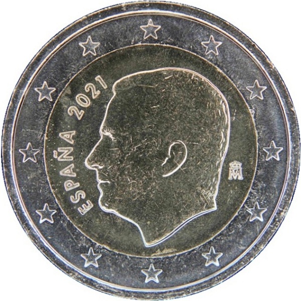 Испания 2 Евро (2021) KM#